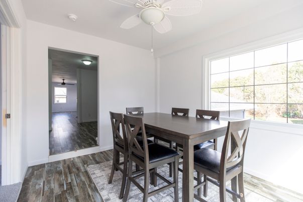 Dining room, Interior, Wood Texture Flooring