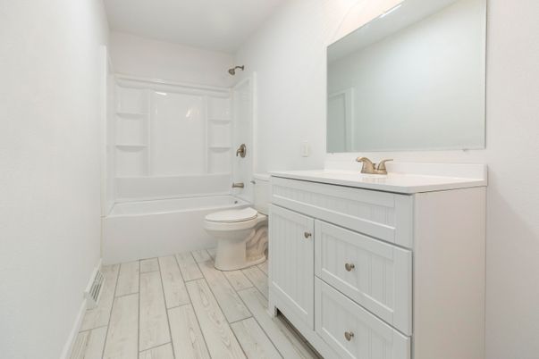 Bathroom, Interior, Wood Texture Flooring