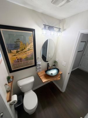 Bathroom, Interior, Wood Texture Flooring