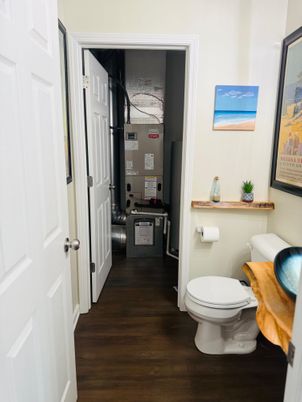 Bathroom, Interior, Wood Texture Flooring