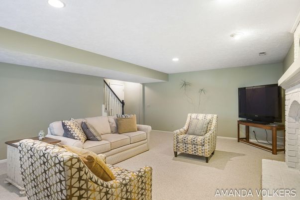 Interior, Living room, Recessed Lighting