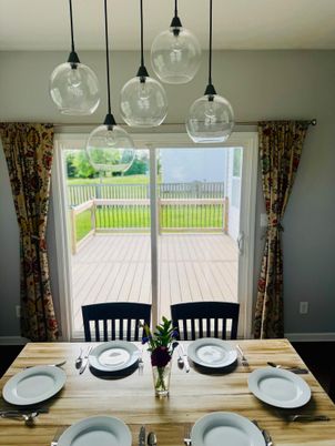 Dining room, Interior, Pendant Lights