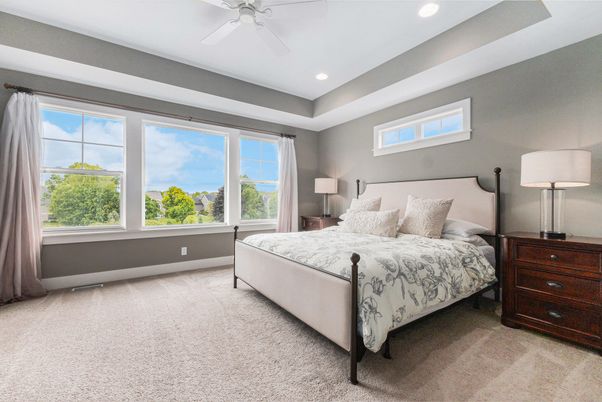 Bedroom, Interior, Recessed Lighting