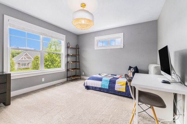 Bedroom, Chandelier, Home Office, Interior