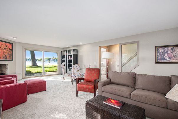 Fireplace, Interior, Living room, Recessed Lighting