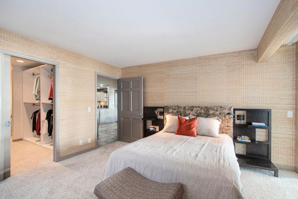 Bedroom, Fireplace, Interior, Recessed Lighting