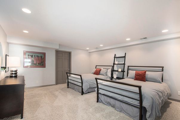 Bedroom, Interior, Recessed Lighting