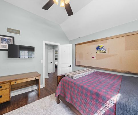 Bedroom, Interior, Wood Texture Flooring