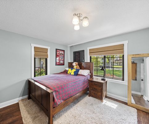 Bedroom, Interior, Wood Texture Flooring