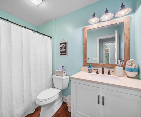Bathroom, Interior, Wood Texture Flooring
