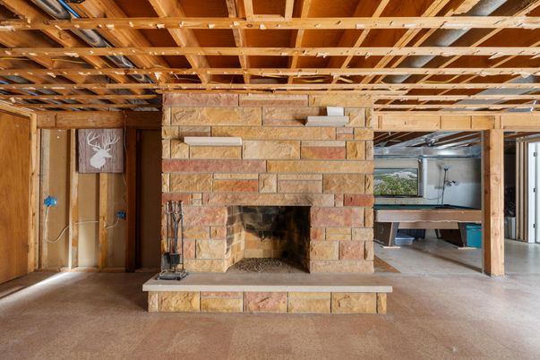 Fireplace, Interior, Wooden Beams, Wooden Walls