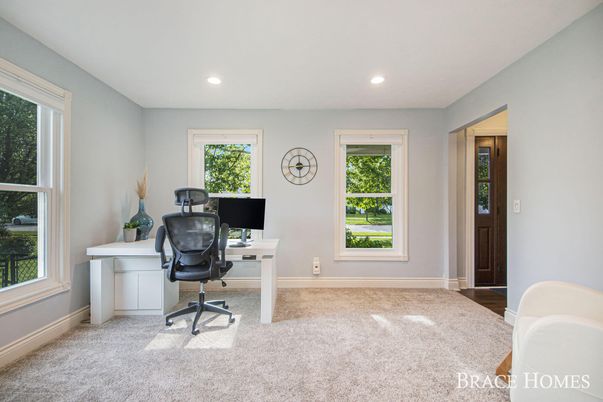 Home Office, Interior, Recessed Lighting