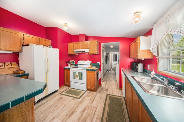 Interior, Kitchen, Wood Texture Flooring