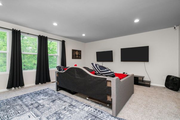Interior, Living room, Recessed Lighting