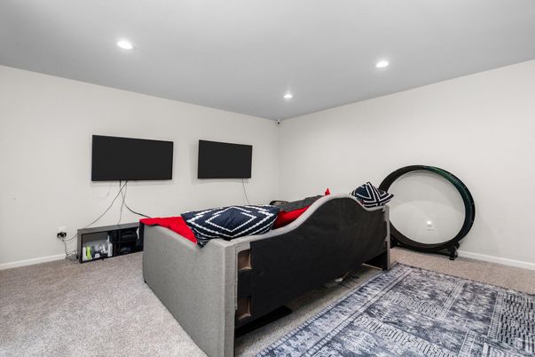 Interior, Living room, Recessed Lighting