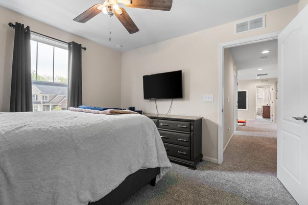 Bedroom, Interior, Recessed Lighting