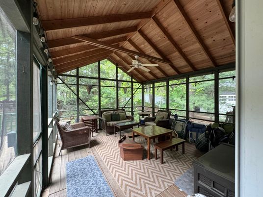 Interior, Living room, Sun Room, Wooden Beams, Wooden Ceilings, Wood Texture Flooring