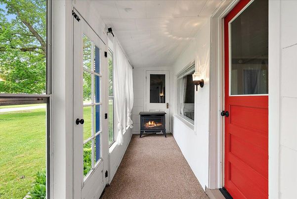 Fireplace, Interior, Sun Room