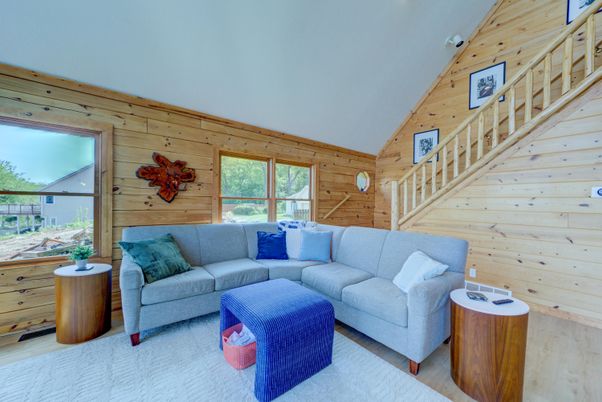 Interior, Living room, Wooden Walls
