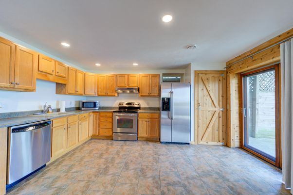 Interior, Kitchen, Recessed Lighting, Stainless Steel Appliances