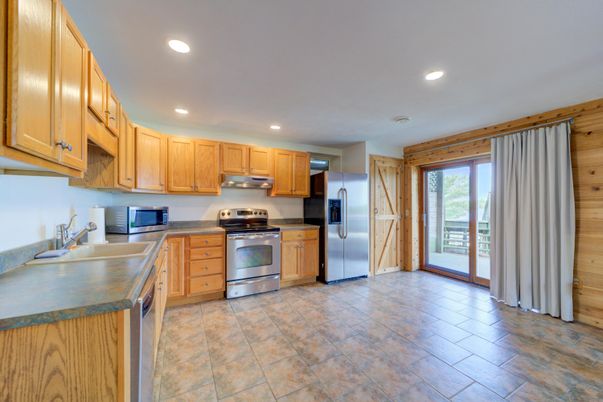 Interior, Kitchen, Recessed Lighting, Stainless Steel Appliances