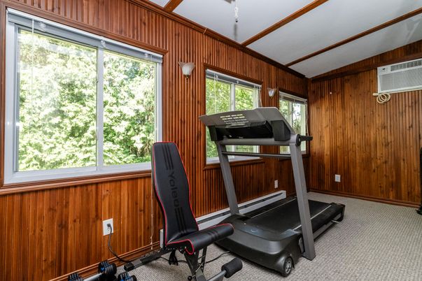 Fitness Equipment, Interior, Wooden Walls