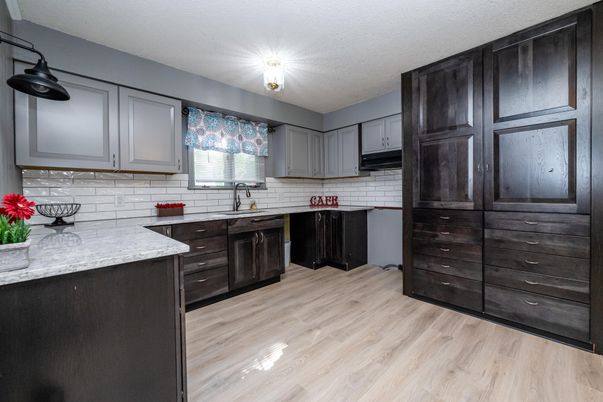 Interior, Kitchen, Wood Texture Flooring