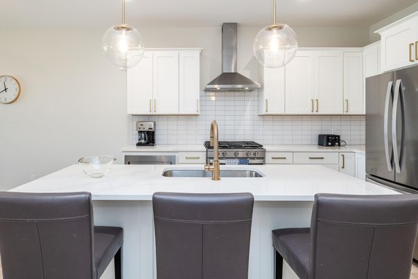 Interior, Kitchen, Pendant Lights, Stainless Steel Appliances