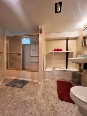 Bathroom, Glass Shower, Interior, Marble