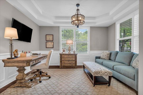 Chandelier, Home Office, Interior, Pendant Lights