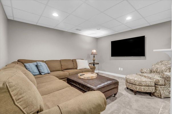 Interior, Living room, Recessed Lighting
