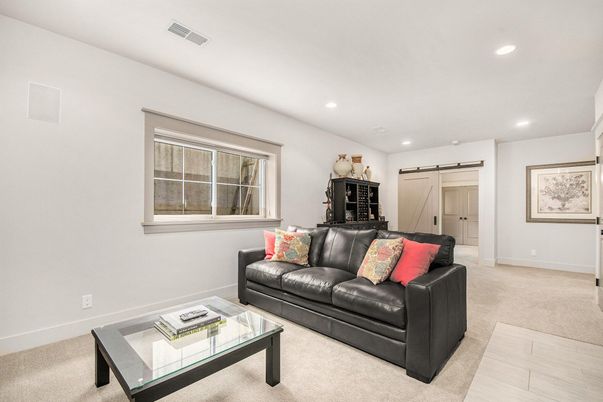Interior, Living room, Recessed Lighting