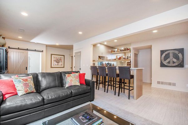 Interior, Living room, Recessed Lighting