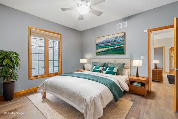 Bedroom, Interior, Wood Texture Flooring