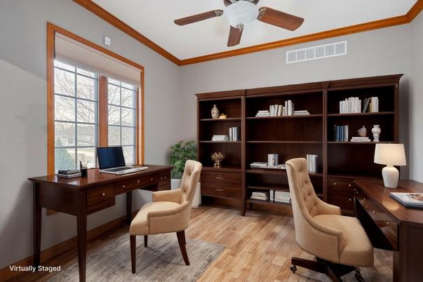 Home Office, Interior, Wood Texture Flooring