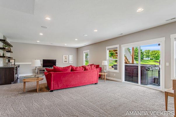 Interior, Living room, Recessed Lighting