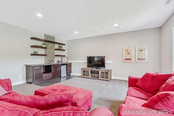 Interior, Living room, Recessed Lighting