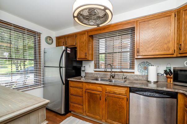 Interior, Kitchen, Wood Texture Flooring