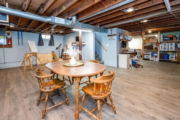 Dining room, Interior, Wooden Beams, Wood Texture Flooring