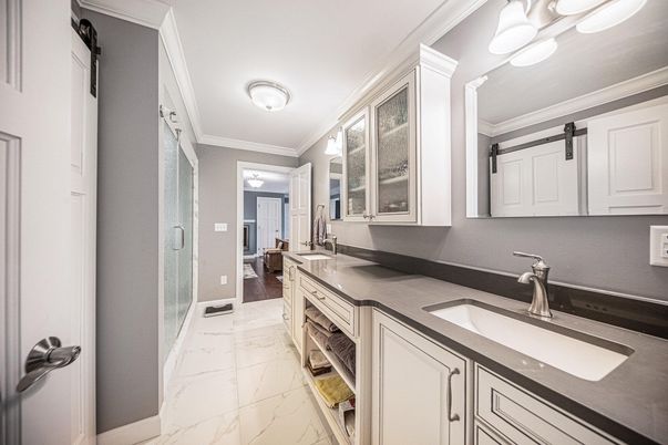 Bathroom, Dual Sink Vanities, Interior, Marble