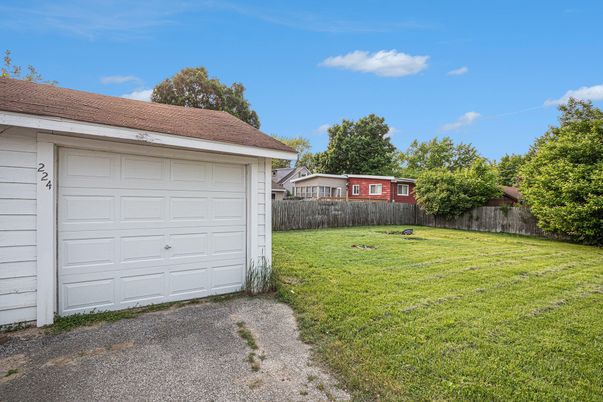 Backyard, Detached Garage, Exterior