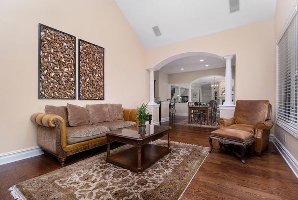 Dining room, Interior, Living room, Pendant Lights, Recessed Lighting, Wood Texture Flooring