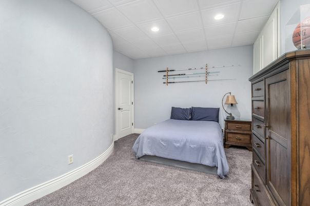Bedroom, Interior, Recessed Lighting