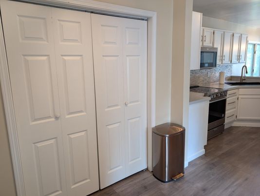 Interior, Kitchen, Wood Texture Flooring