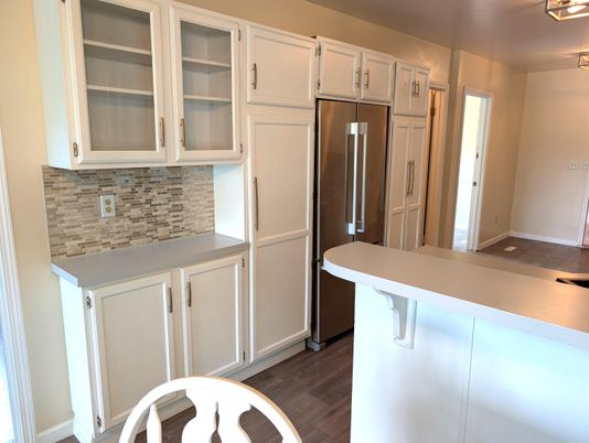 Interior, Kitchen, Wood Texture Flooring
