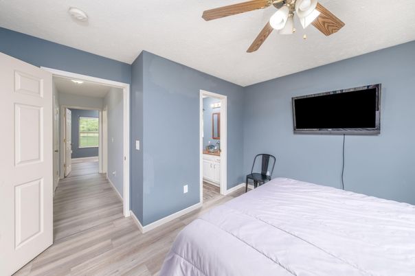 Bedroom, Interior, Wood Texture Flooring