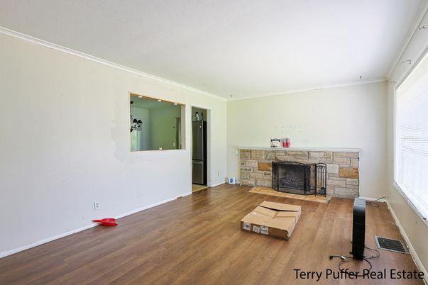 Fireplace, Interior, Wood Texture Flooring