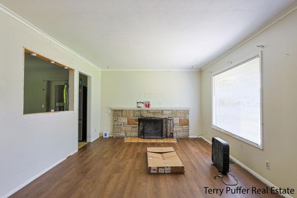 Fireplace, Interior, Wood Texture Flooring