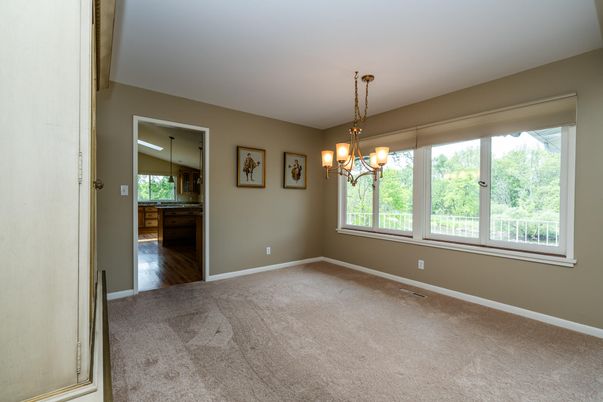 Chandelier, Empty room, Interior