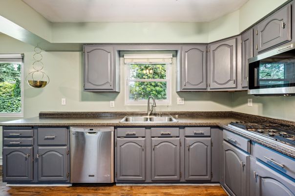 Interior, Kitchen, Wood Texture Flooring